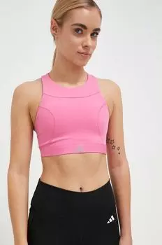 Спортивный бюстгальтер adidas, розовый