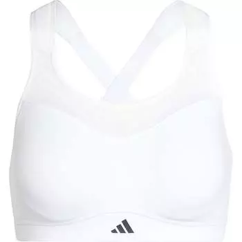 Спортивный бюстгальтер adidas TLRD Impact HS, белый