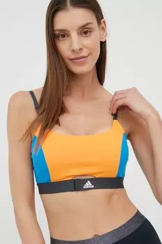 Спортивный бюстгальтер Aeroimpact Luxe HG4348 adidas, оранжевый