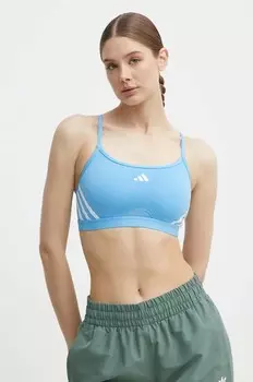 Спортивный бюстгальтер Aeroreact adidas Performance, синий
