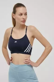 Спортивный бюстгальтер Aeroreact HC7863 adidas, темно-синий