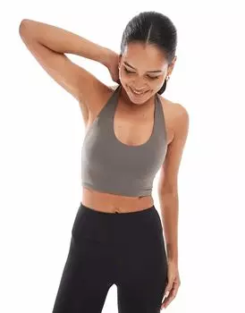 Спортивный бюстгальтер Agon Halterneck цвета хаки