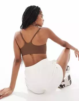 Спортивный бюстгальтер Agon Strappy каштанового цвета