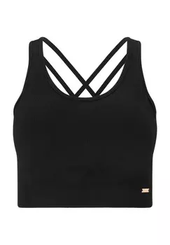 Спортивный бюстгальтер Aideny бесшовного дизайна ENDURANCE ATHLECIA, цвет 1001 Black