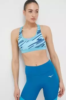 Спортивный бюстгальтер Alpha Graphic Mizuno, синий