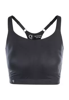 Спортивный бюстгальтер Angelia с эластичной резинкой внизу Q BY ENDURANCE, черный