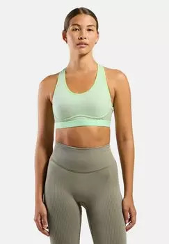 Спортивный бюстгальтер ASCENT ODLO, зеленый