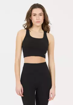 Спортивный бюстгальтер ATHLECIA "Aideny", бесшовный дизайн, черный