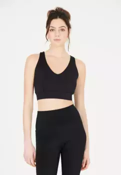 Спортивный бюстгальтер ATHLECIA "Dilraba" с инновационными функциями и продуманным дизайном бретелей, черный