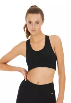 Спортивный бюстгальтер ATHLECIA "Lunny" с легкой поддержкой, черный