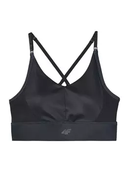 Спортивный бюстгальтер без косточек 4F, антрацит