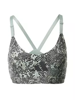 Спортивный бюстгальтер без косточек Adidas Aeroimpact Light-Support, светло-зеленый