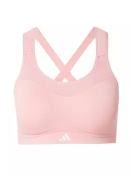 Спортивный бюстгальтер без косточек ADIDAS PERFORMANCE Impact, розовый