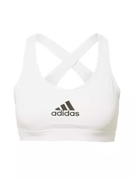 Спортивный бюстгальтер без косточек Adidas Powerreact Train Medium-Support, белый