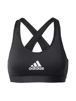 Спортивный бюстгальтер без косточек ADIDAS SPORTSWEAR Powerreact Train Medium-Support, черный