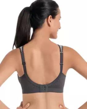 Спортивный бюстгальтер без косточек Anita, серый