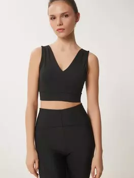 Спортивный бюстгальтер без косточек Happiness stanbul, черный