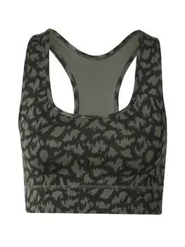 Спортивный бюстгальтер без косточек Hey Honey Safari, оливковый