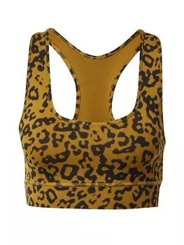 Спортивный бюстгальтер без косточек Hey Honey WARPED, оливковый