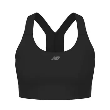 Спортивный бюстгальтер без косточек new balance Essential, черный