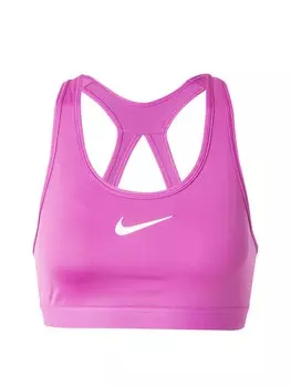 Спортивный бюстгальтер без косточек NIKE SWOOSH, цвет Fuchsia