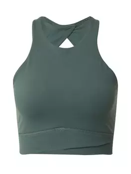 Спортивный бюстгальтер без косточек NIKE, темно-зеленый