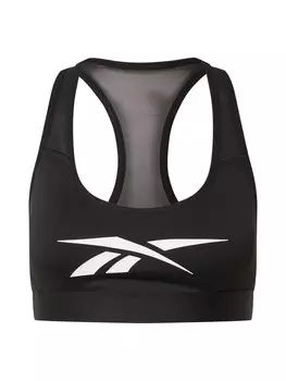 Спортивный бюстгальтер без косточек Reebok, черный