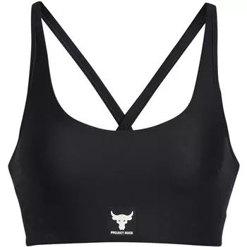 Спортивный бюстгальтер без косточек Under Armour Project Rock, черный