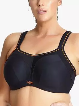 Спортивный бюстгальтер без подкладок Panache Sculptresse, черный