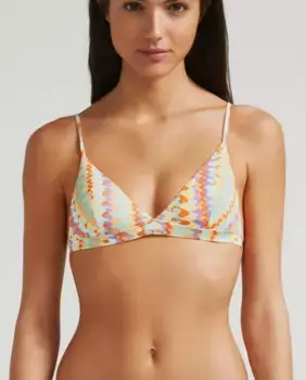 Спортивный бюстгальтер бикини с треугольными чашечками Freedom со съемными поролоном и регулируемыми бретелями Robin Collection, мультиколор