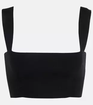 Спортивный бюстгальтер Body с квадратным вырезом VICTORIA BECKHAM, черный