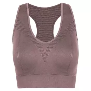 Спортивный бюстгальтер Born Living Yoga Kabala High Support, коричневый