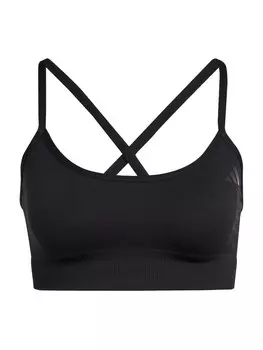 Спортивный бюстгальтер-бралетт ADIDAS PERFORMANCE, черный