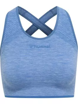 Спортивный бюстгальтер-бралетт Hummel, цвет Royal blue/Pastel blue