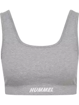 Спортивный бюстгальтер-бралетт Hummel Elemental, пятнистый серый