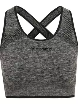 Спортивный бюстгальтер-бралетт Hummel Una, цвет Black/mottled black