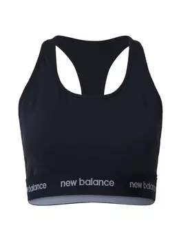 Спортивный бюстгальтер-бралетт new balance, черный