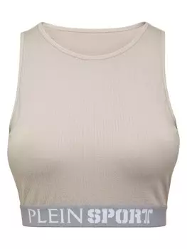 Спортивный бюстгальтер-бралетт Plein Sport, серый