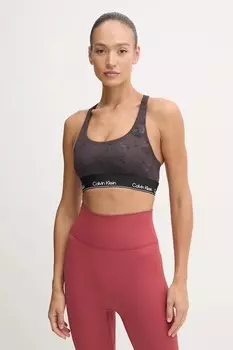 Спортивный бюстгальтер Calvin Klein Performance, коричневый