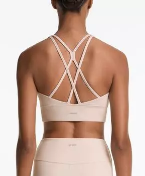 Спортивный бюстгальтер comfortlux средней поддержки с чашечками Oysho, бледный норковый