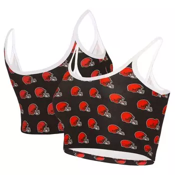 Спортивный бюстгальтер Concepts Sport Cleveland Browns, коричневый