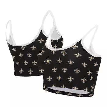 Спортивный бюстгальтер Concepts Sport New Orleans Saints, черный
