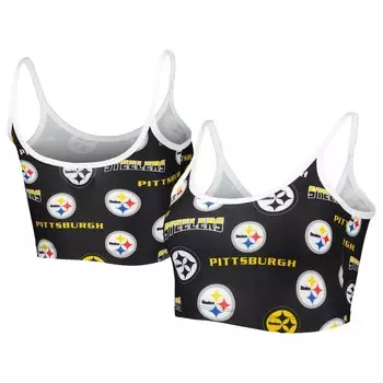 Спортивный бюстгальтер Concepts Sport Pittsburgh Steelers, черный