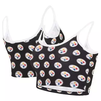 Спортивный бюстгальтер Concepts Sport Pittsburgh Steelers, черный