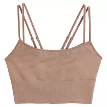 Спортивный бюстгальтер для беременных H&amp;M Seamless Nursing Sports, темно-бежевый