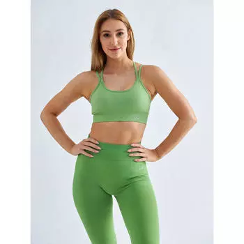 Спортивный бюстгальтер для фитнеса, бюстье с регулируемой спинкой BESHAPED, цвет gruen