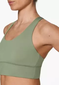 Спортивный бюстгальтер для легких видов спорта Comfortlux Strappy Back OYSHO, крапчатый зеленый