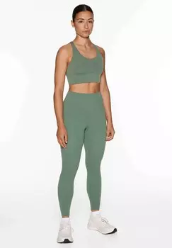 Спортивный бюстгальтер для легких видов спорта Comfortlux Strappy Back OYSHO, крапчатый светло-зеленый