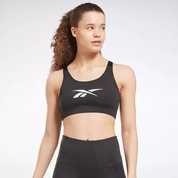Спортивный бюстгальтер для тренировок Reebok, черный
