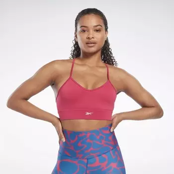 Спортивный бюстгальтер для тренировок Reebok, розовый